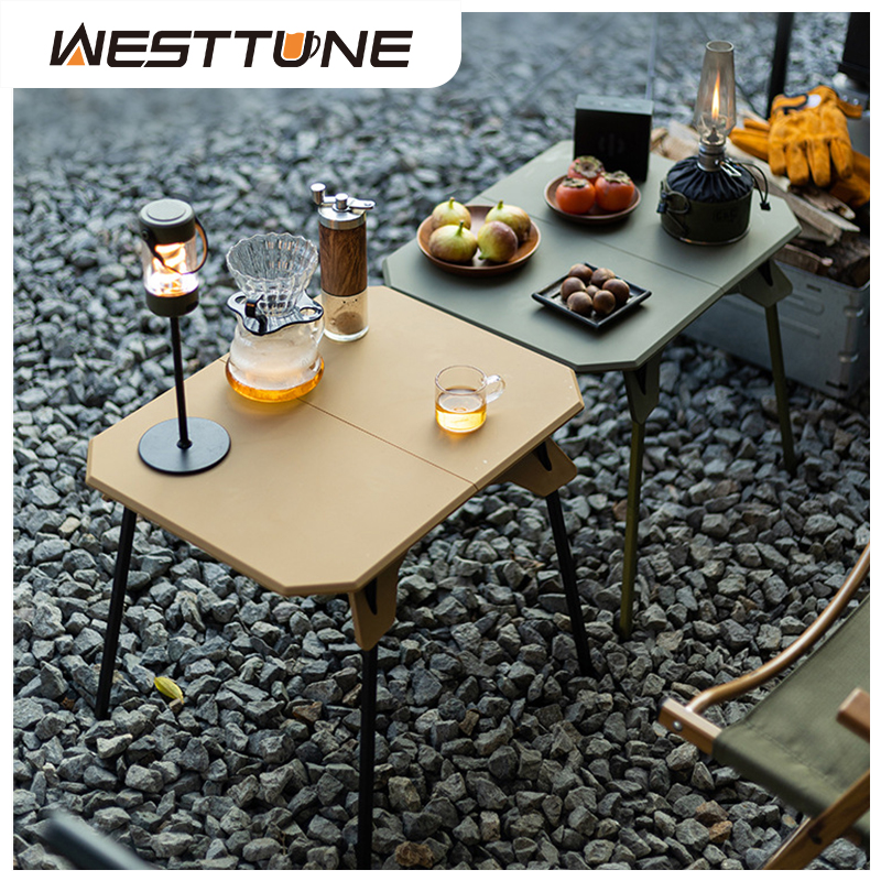 Outdoor Camping Folding Table - WESTTUNE Outdoor Camping Table Ultralight Dual