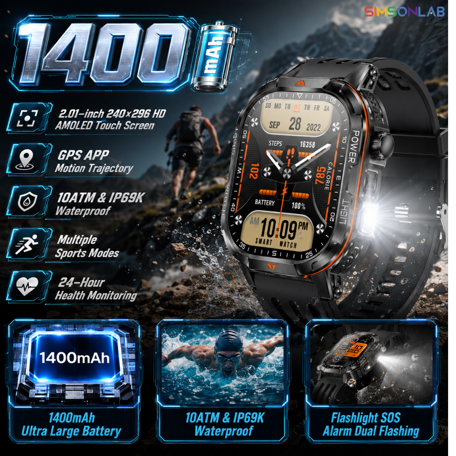 Outdoor Camping Japan - 2026 New 1400mAh Super Large Battery