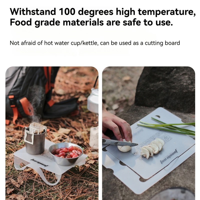 Outdoor Camping Cooking Table - Outdoor PP Board Folding Table Camping