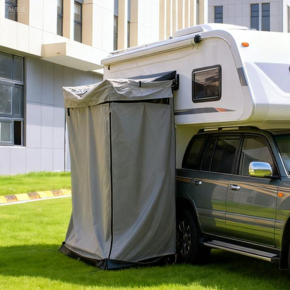 Outdoor Camping Vehicle - Waterproof with Tent Roof, Car Side