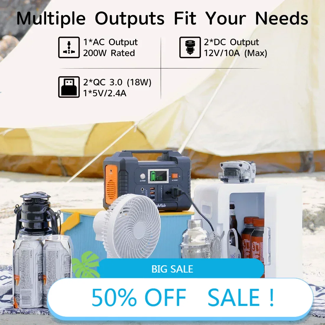 Outdoor Camping Tv - NEW 151WH AC Outdoor Emergency Supply
