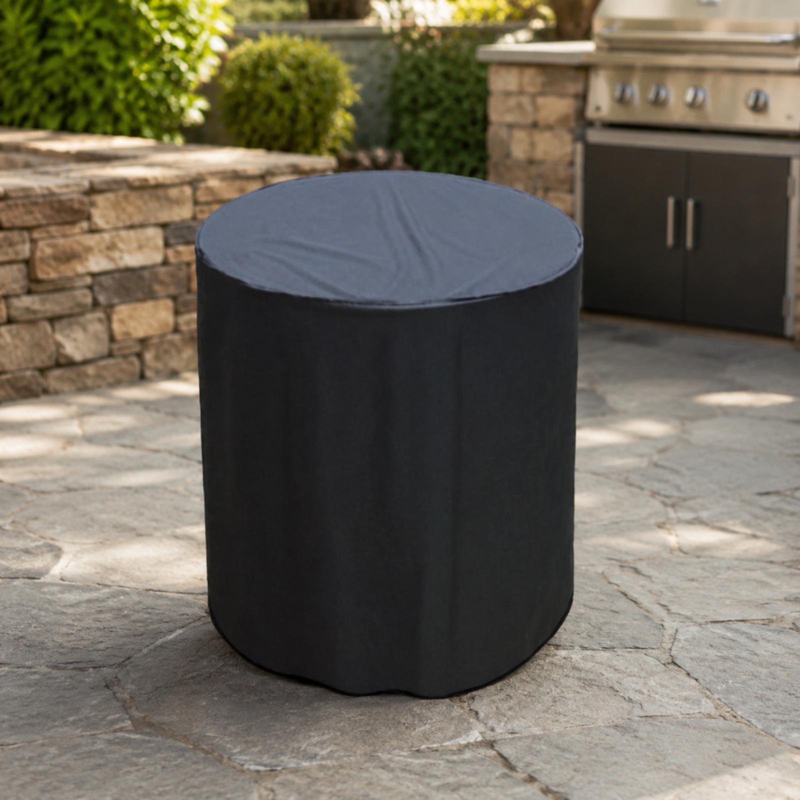 Outdoor Camping Bbq - Round Grill Cover Waterproof Round BBQ