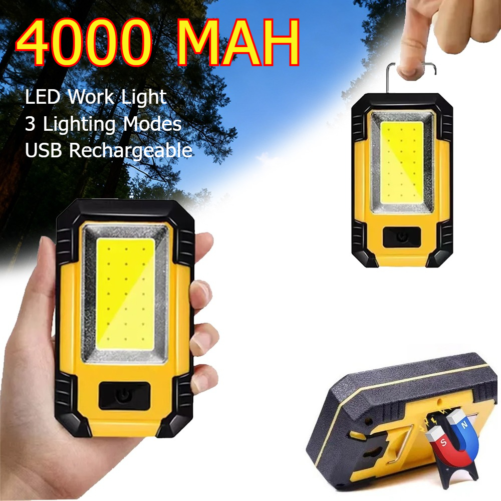 Outdoor Camping Light Portable - Rechargeable 4000MaH Work Light Super Bright