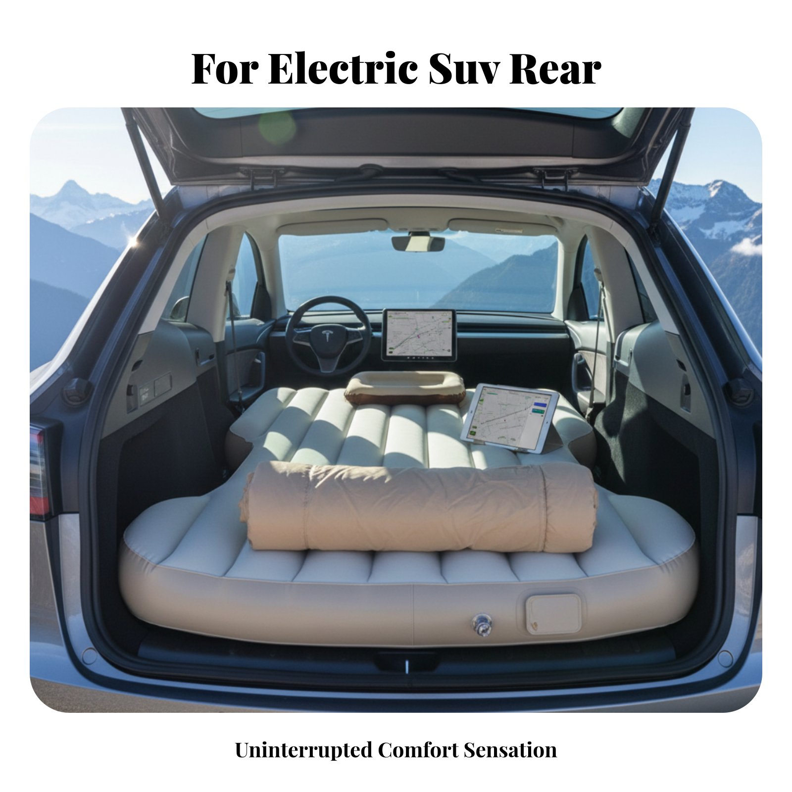 Outdoor Camping Vehicle - Electric Vehicle Compact SUV Inflatable Mattress,
