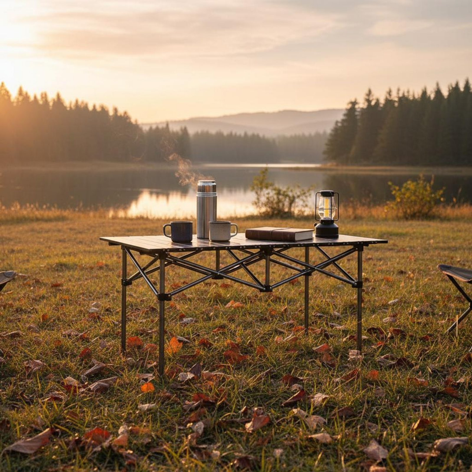 Outdoor Camping Folding Table - Portable Camping Table and Chairs Foldable