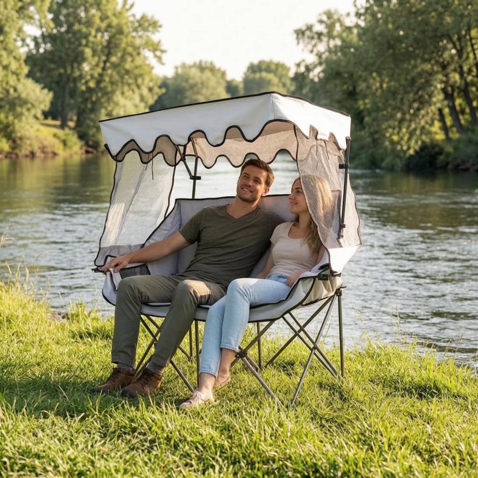 Outdoor Camping Canopy - Camping Chair with Canopy Heavy Duty