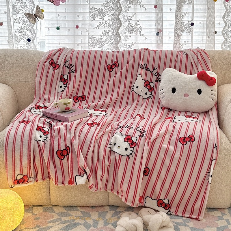 Outdoor Camping Tv - Sanrio Hello Kitty Double-sided Milk Velvet
