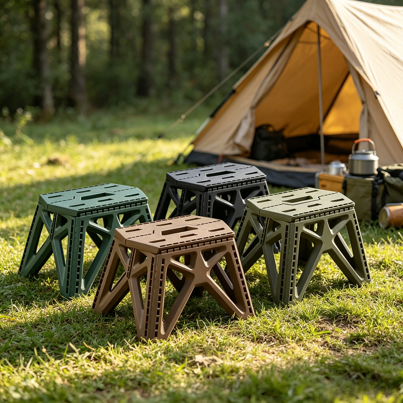 Outdoor Camping High Chair - Portable Folding Stool High Load Bearing