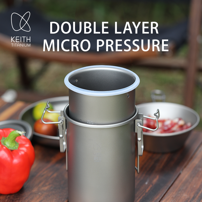 KEITH Pure Titanium Rice Cooke - Camp Cooking Set recensie en prijs