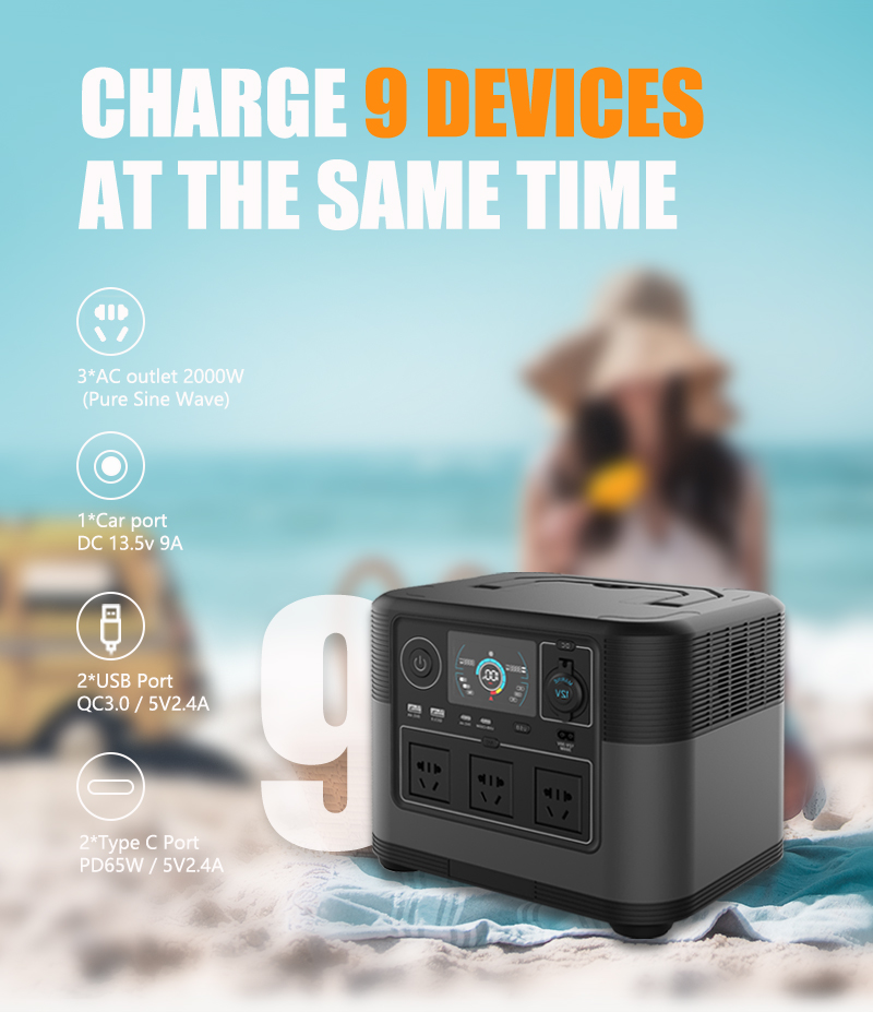 2026 new 220V 110V 1200W porta - Portable Power Station recensie en prijs