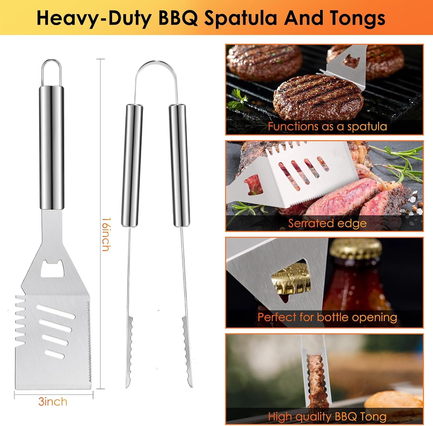 34Pcs BBQ Grilling Tools Set,  - Outdoor Camping Grill recensie en prijs