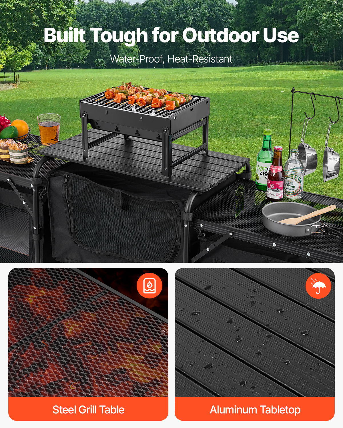 SucceBuy Camping Kitchen Table - Outdoor Camping Kitchen Setup recensie en prijs