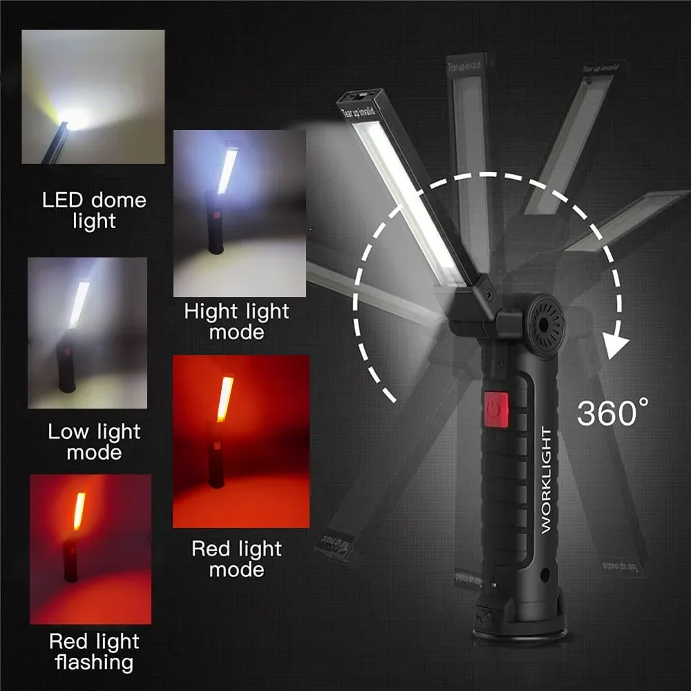 Portable COB LED Flashlight US - Outdoor Camping Light Portable recensie en prijs