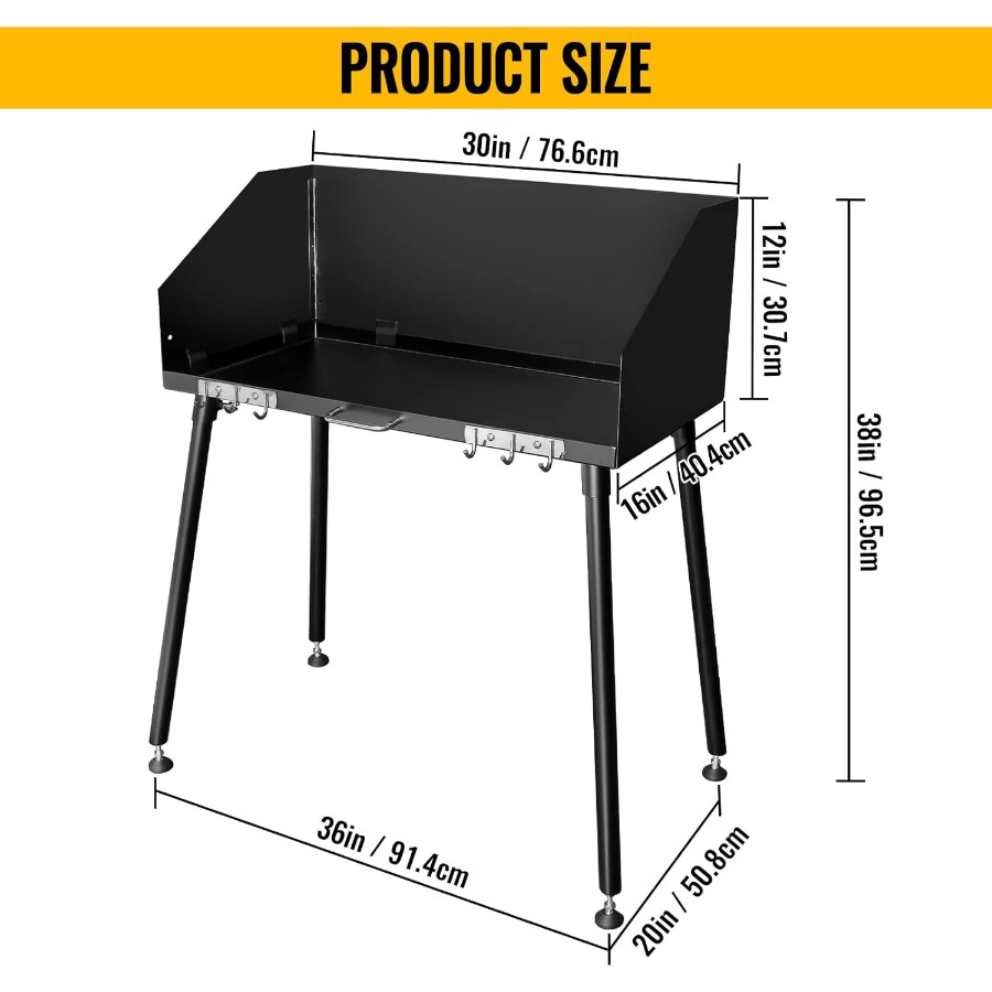 30 x 16 Inch Carbon Steel Dutc - Outdoor Camping Cooking Table recensie en prijs