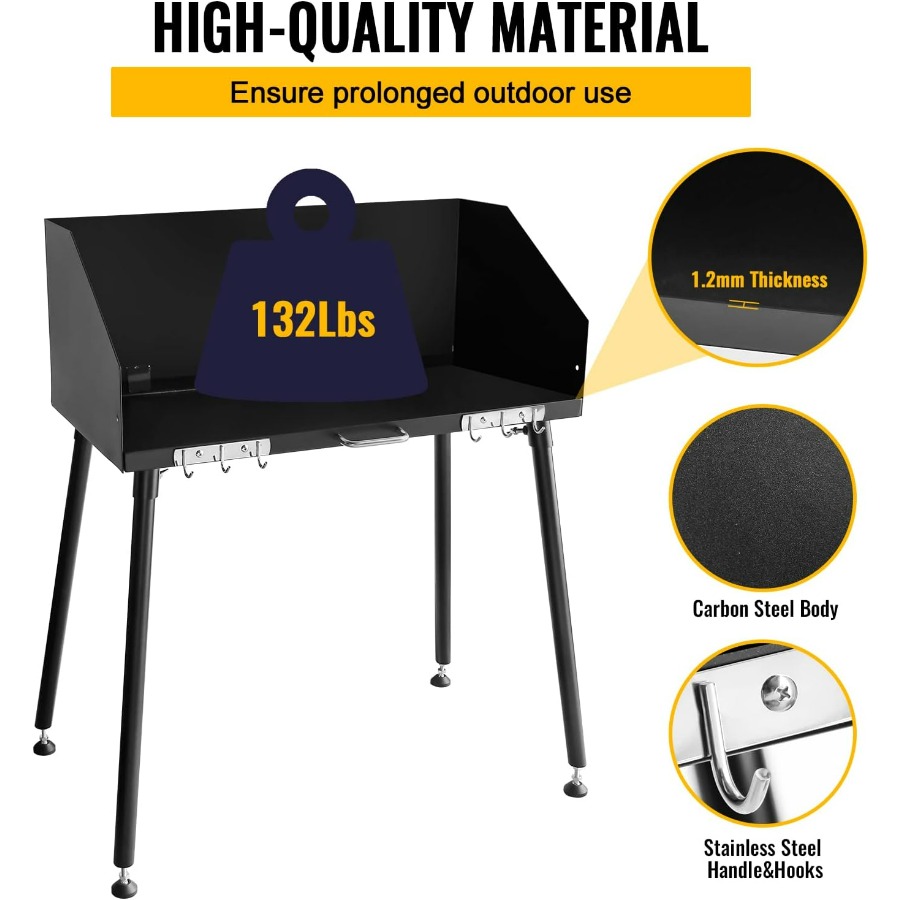 30 x 16 Inch Carbon Steel Dutc - Outdoor Camping Cooking Table recensie en prijs