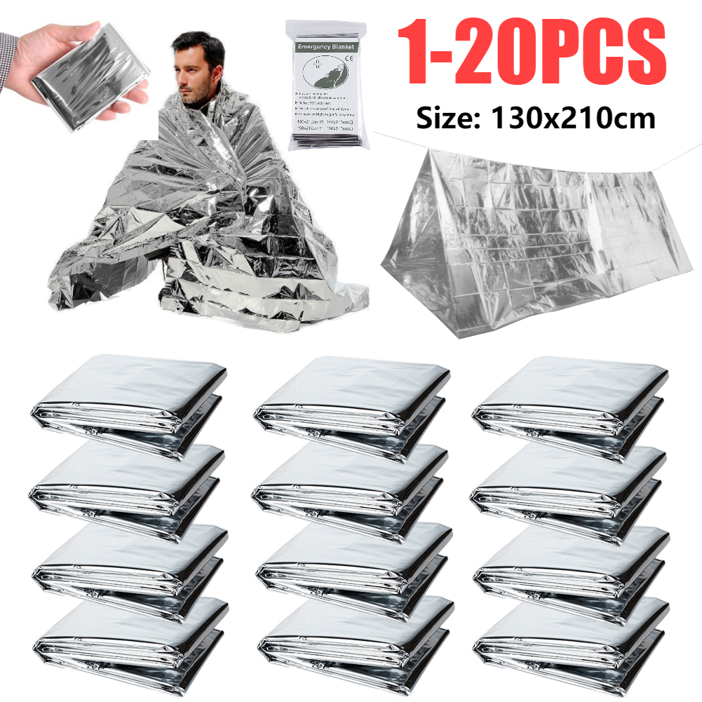 1-10PCS Emergency Thermal Blan - Outdoor Camping Rugs recensie en prijs