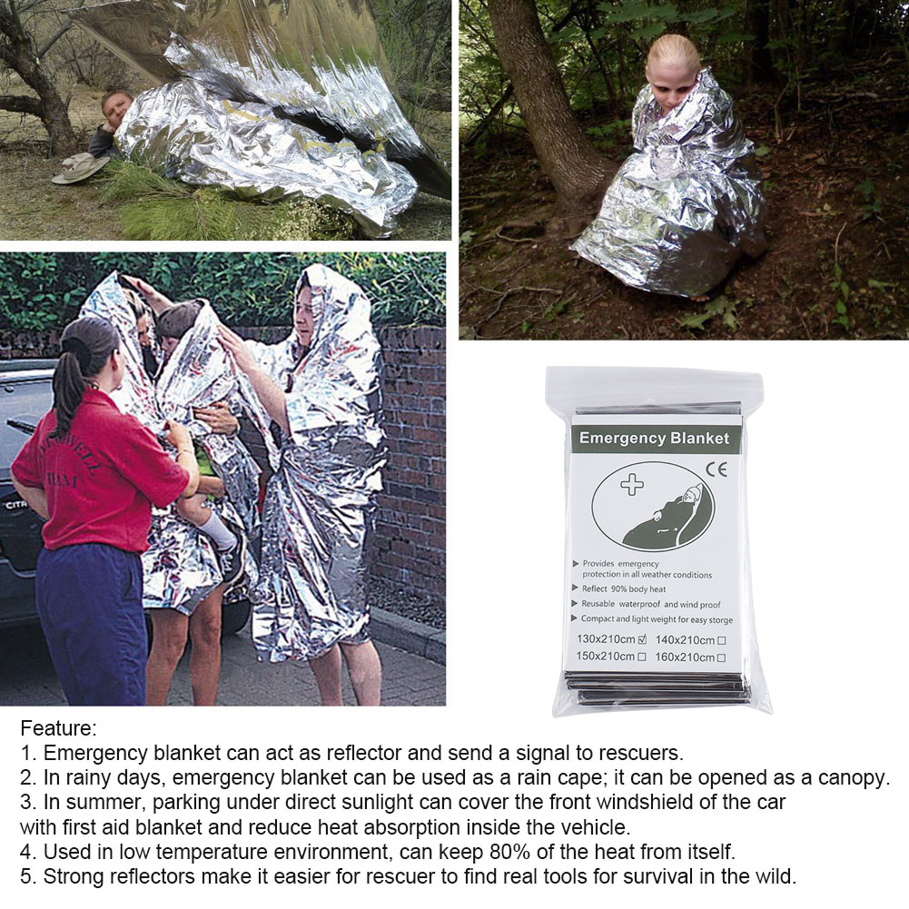 1-10PCS Emergency Thermal Blan - Outdoor Camping Rugs recensie en prijs