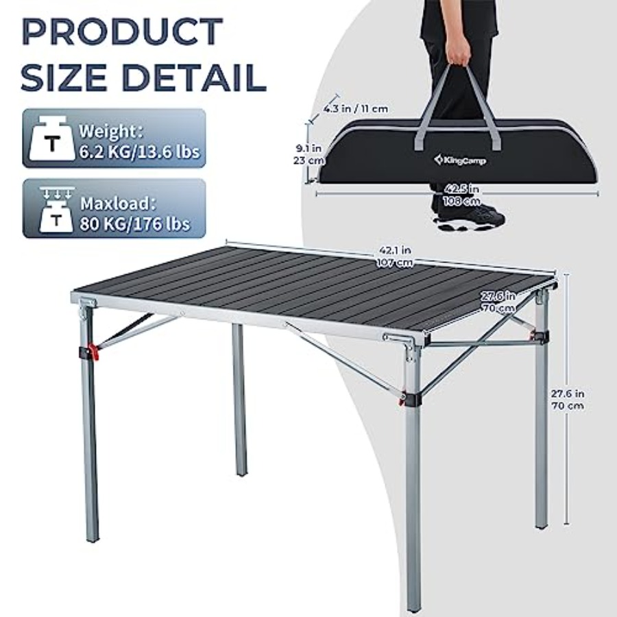 Aluminum Folding Lightweight R - Outdoor Camping Folding Table recensie en prijs