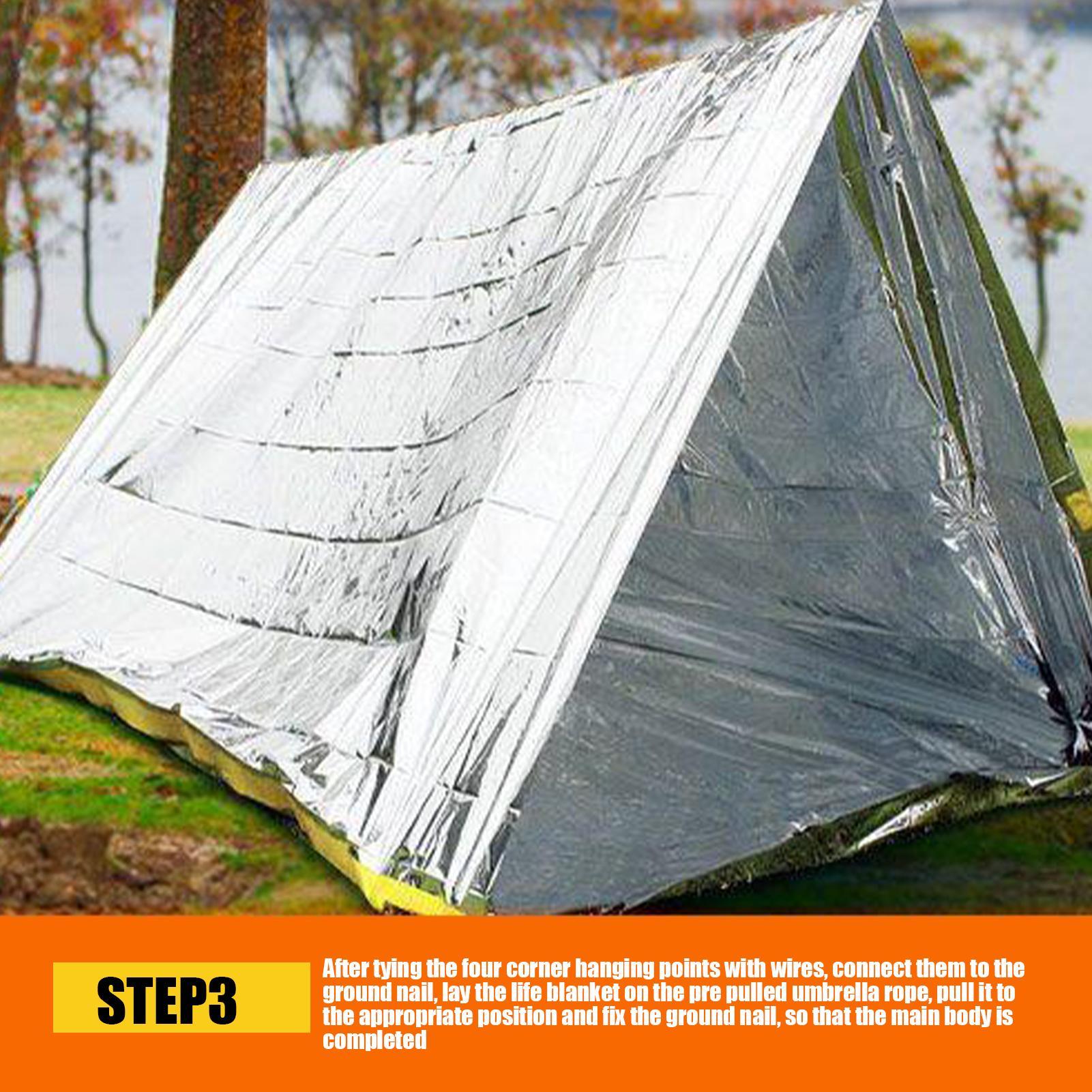 1PC Emergency Blanket Windproo - Survival Kit recensie en prijs