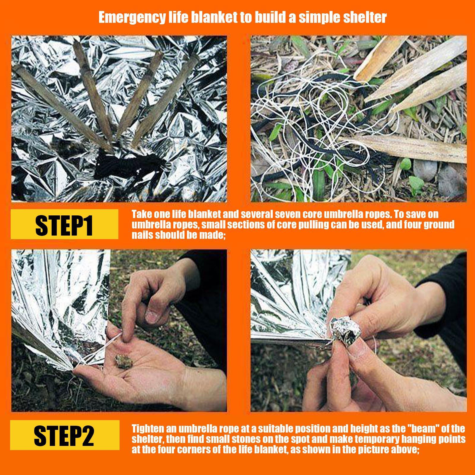 1PC Emergency Blanket Windproo - Survival Kit recensie en prijs