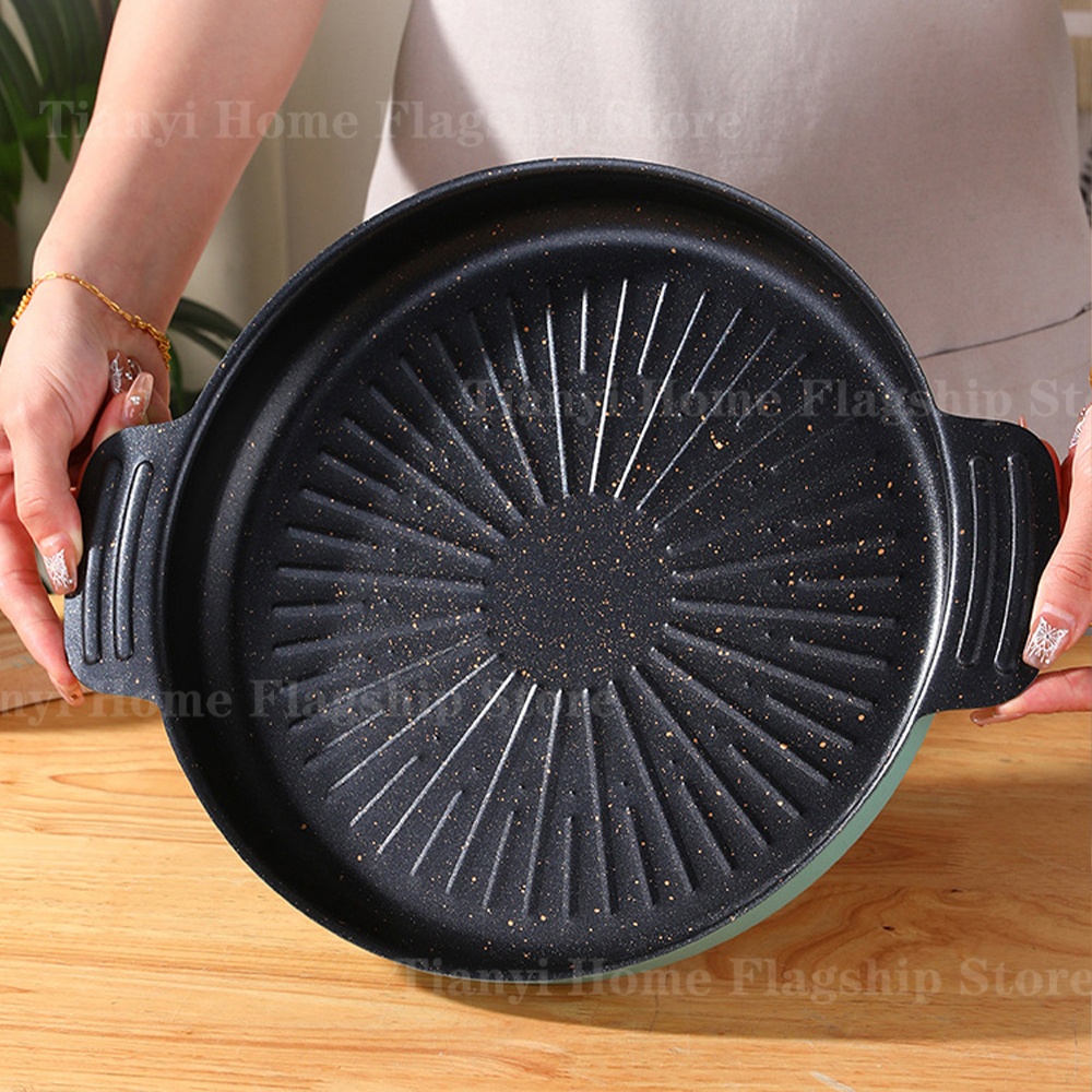 Grill Pan Round Non-Stick Barb - Outdoor Camping Food recensie en prijs