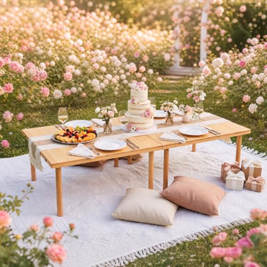 Wooden Folding Picnic Table -  - Camp Table Folding recensie en prijs