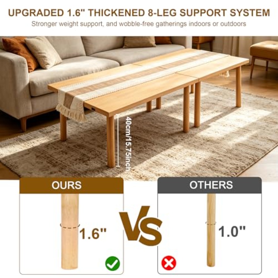 Wooden Folding Picnic Table -  - Camp Table Folding recensie en prijs