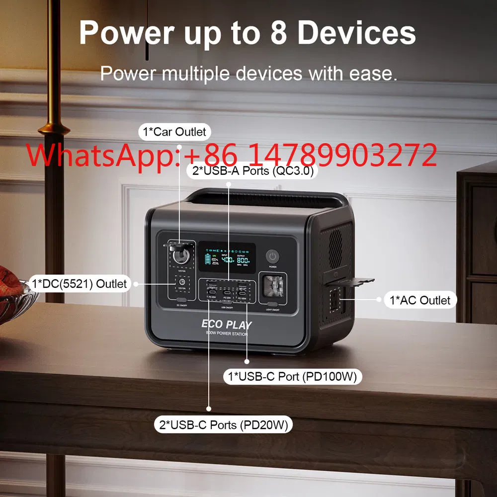 800W 512Wh Solar Power Station - Portable Power Station recensie en prijs