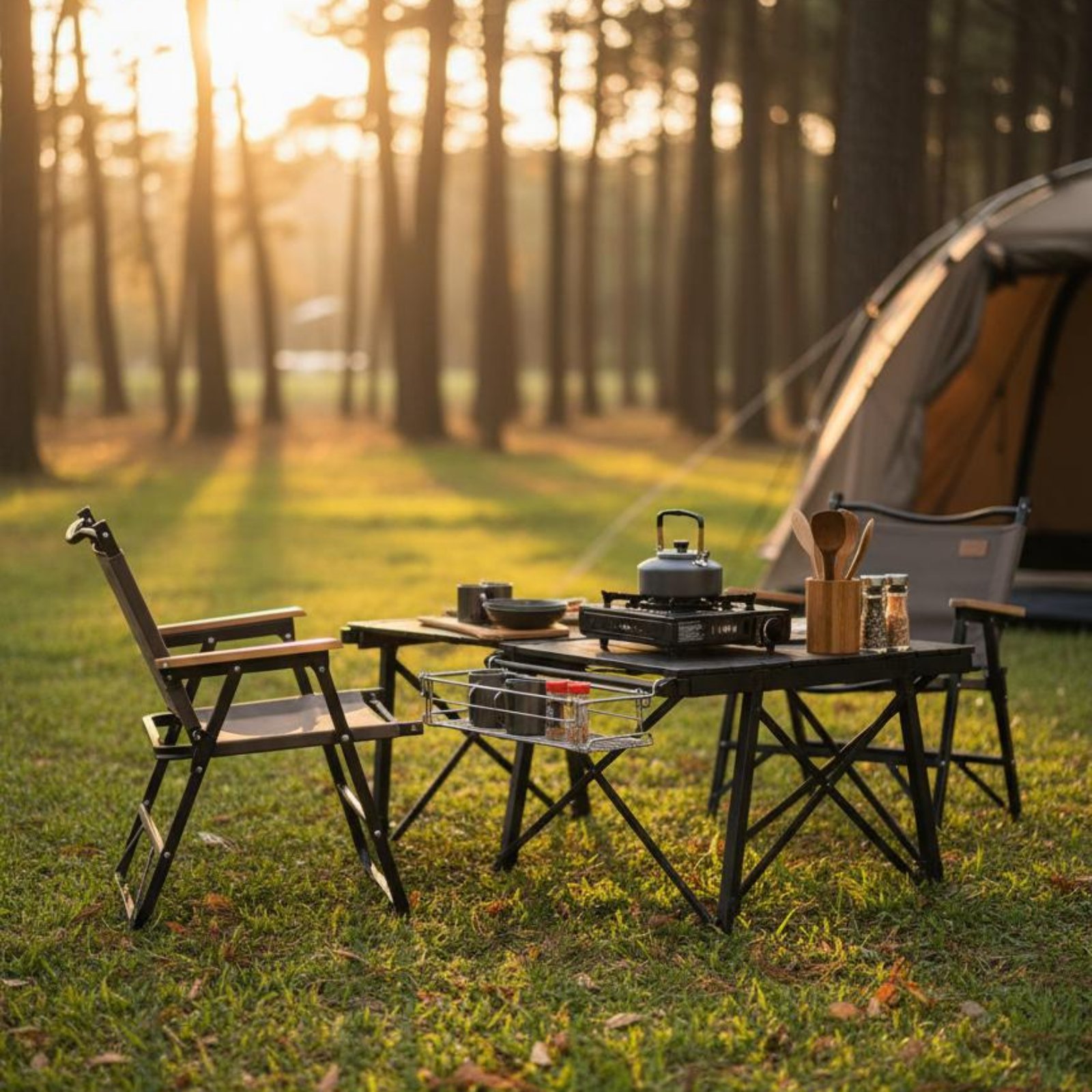 IGT Table Side Storage Basket  - Camp Table Folding recensie en prijs