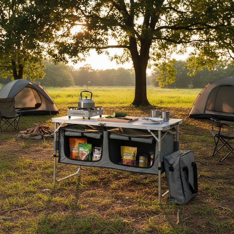 Camping Kitchen Table, Quick s - Outdoor Camping Kitchen Setup recensie en prijs
