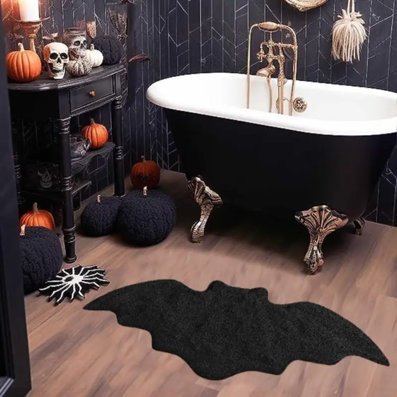 Black Halloween Bat Rug Non Sl - Outdoor Camping Kitchen Setup recensie en prijs