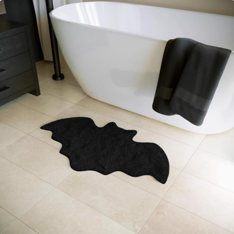 Black Halloween Bat Rug Non Sl - Outdoor Camping Kitchen Setup recensie en prijs