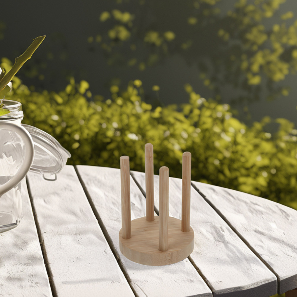 Wooden Picnic Cup Storage Rack - Outdoor Camping Bbq recensie en prijs