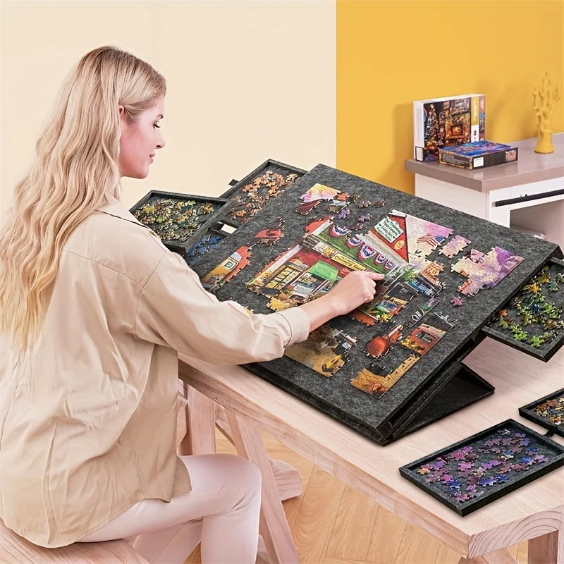 6-Drawer 1500pcs Jigsaw Puzzle - Camp Table Folding recensie en prijs