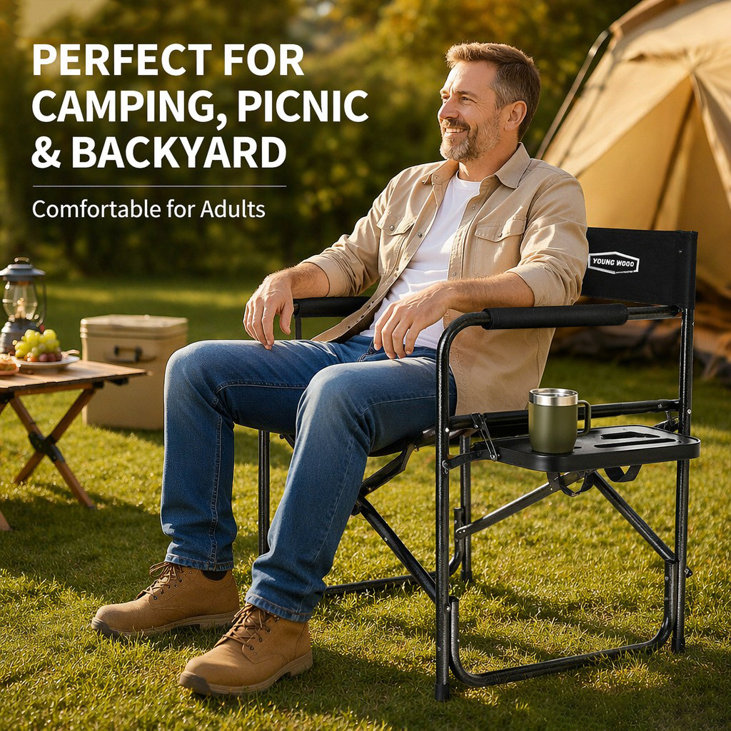 2PCS Portable Outdoor Chair wi - Outdoor Camping Folding Table recensie en prijs