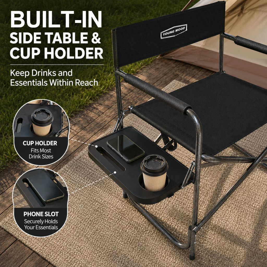 2PCS Portable Outdoor Chair wi - Outdoor Camping Folding Table recensie en prijs