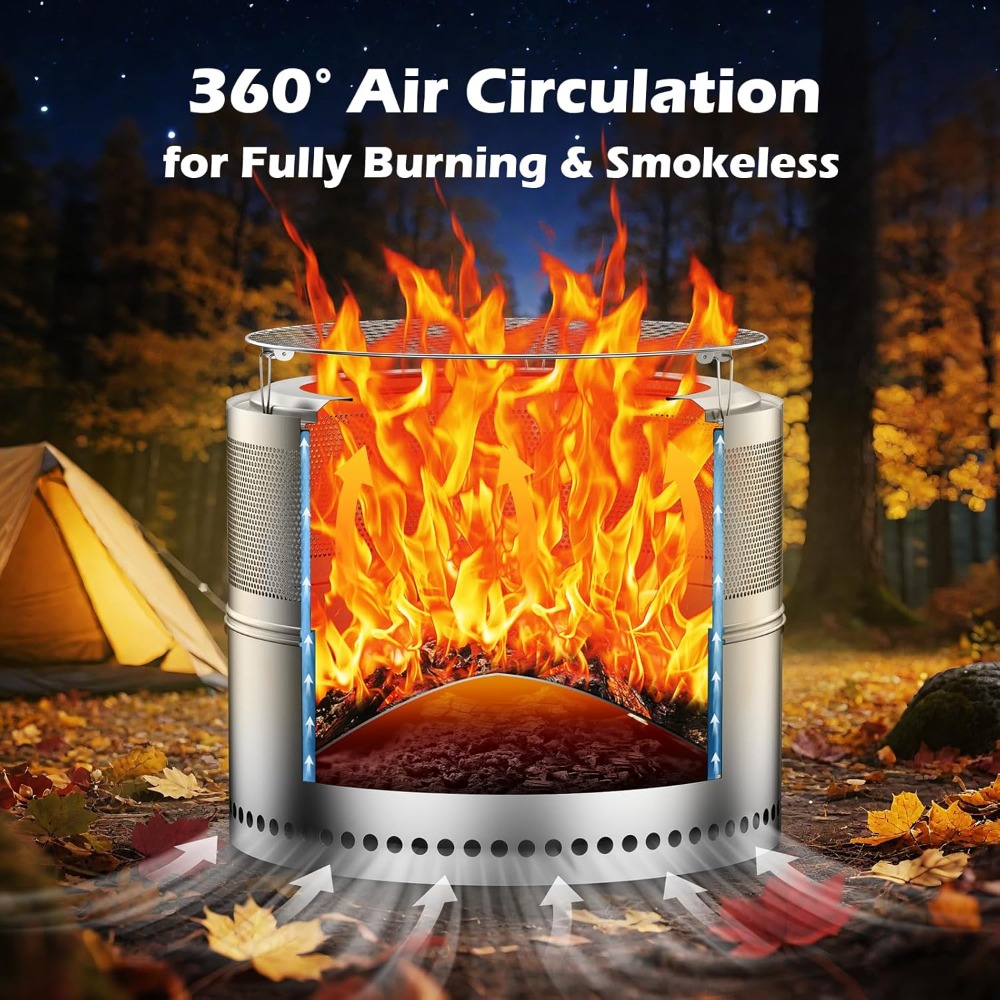 Smokeless Fire Pit Outdoor, 20 - Outdoor Camping Grill recensie en prijs
