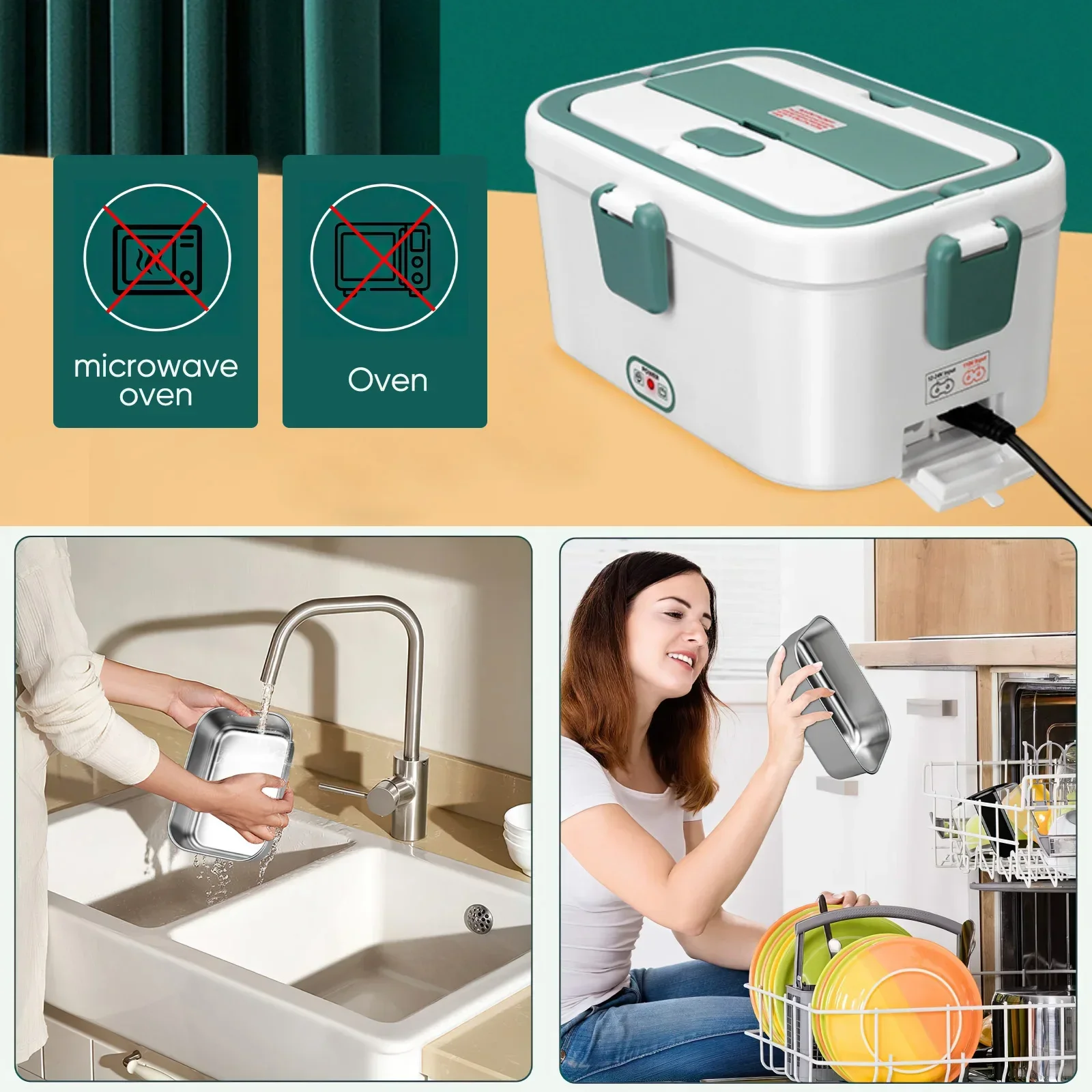 Electric Lunch Box Food Warmer - Outdoor Camping Food recensie en prijs