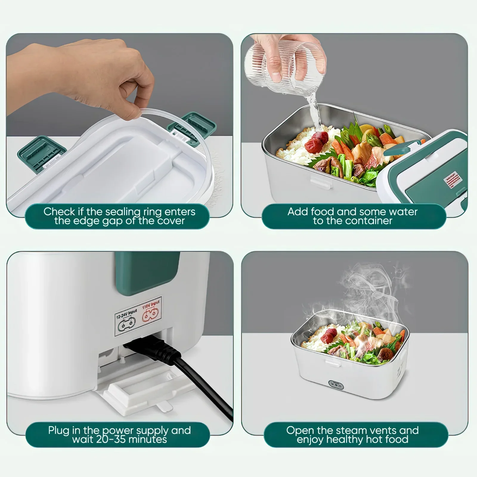 Electric Lunch Box Food Warmer - Outdoor Camping Food recensie en prijs