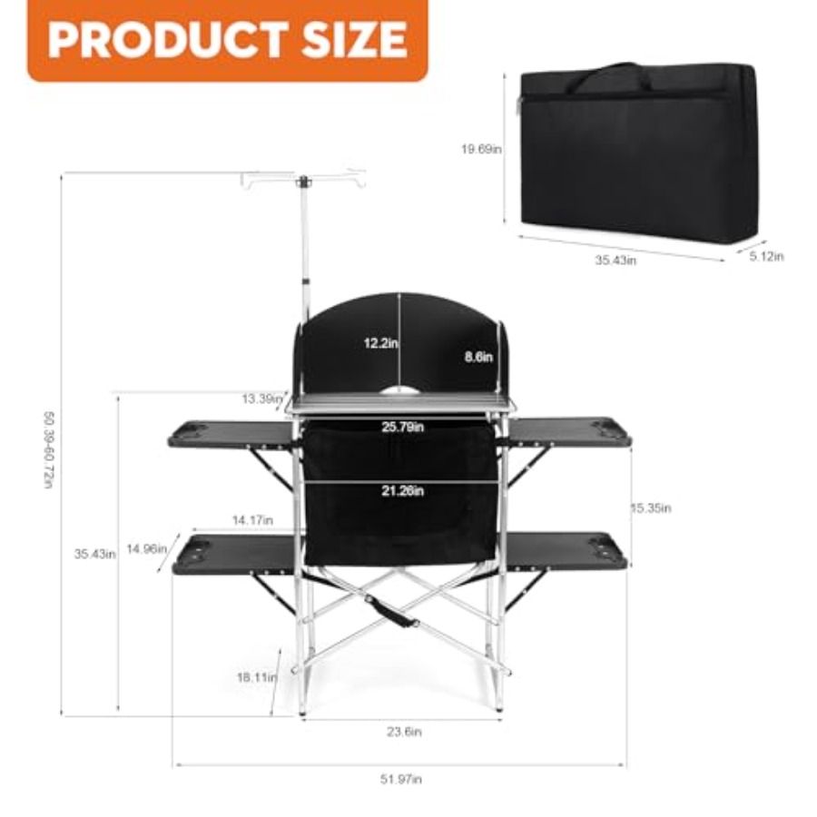 Camping Kitchen Table for Outd - Outdoor Camping Kitchen Setup recensie en prijs