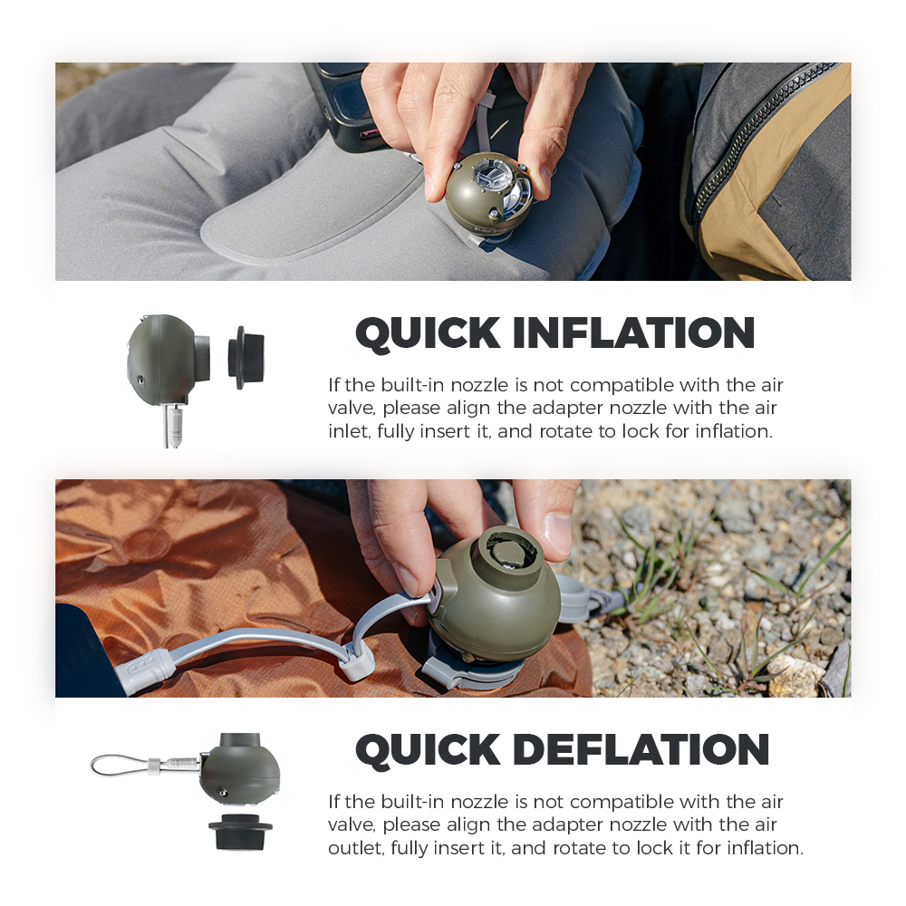 Naturehike Wind-nano Air Pump  - Outdoor Camping Rugs recensie en prijs