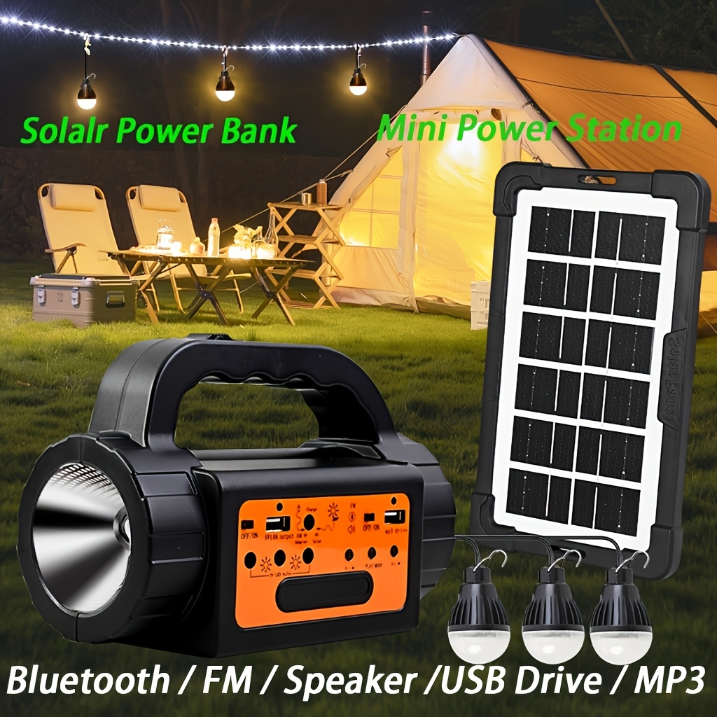 Solar Rechargeable Camping Lig - Portable Power Station recensie en prijs
