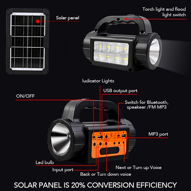 Solar Rechargeable Camping Lig - Portable Power Station recensie en prijs
