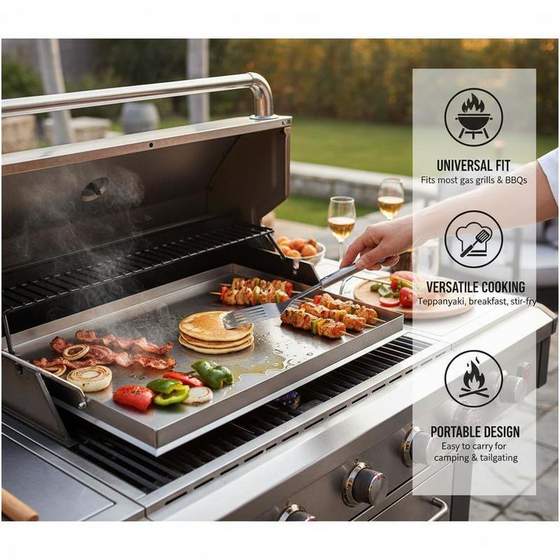 Flat Top Grill Plate 23x16 inc - Outdoor Camping Grill recensie en prijs