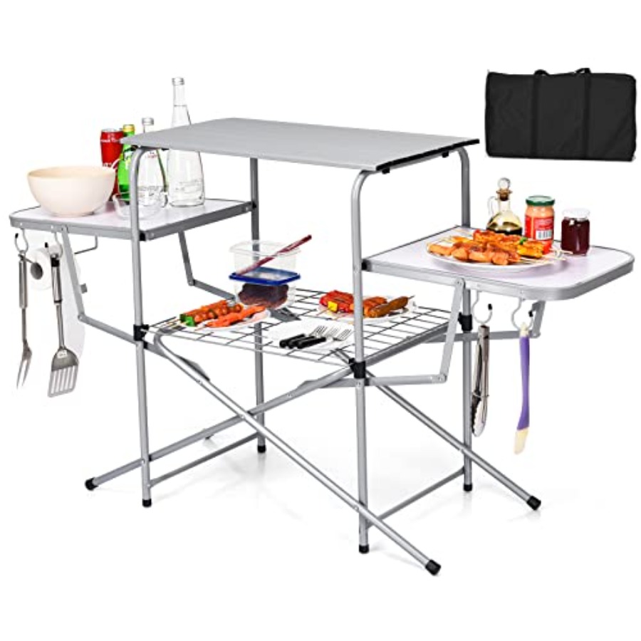 Folding Grill Table with 26''  - Outdoor Camping Kitchen Setup recensie en prijs