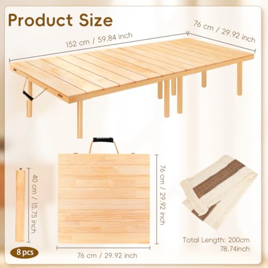 60x30 Low Folding Picnic Table - Camp Table Folding recensie en prijs