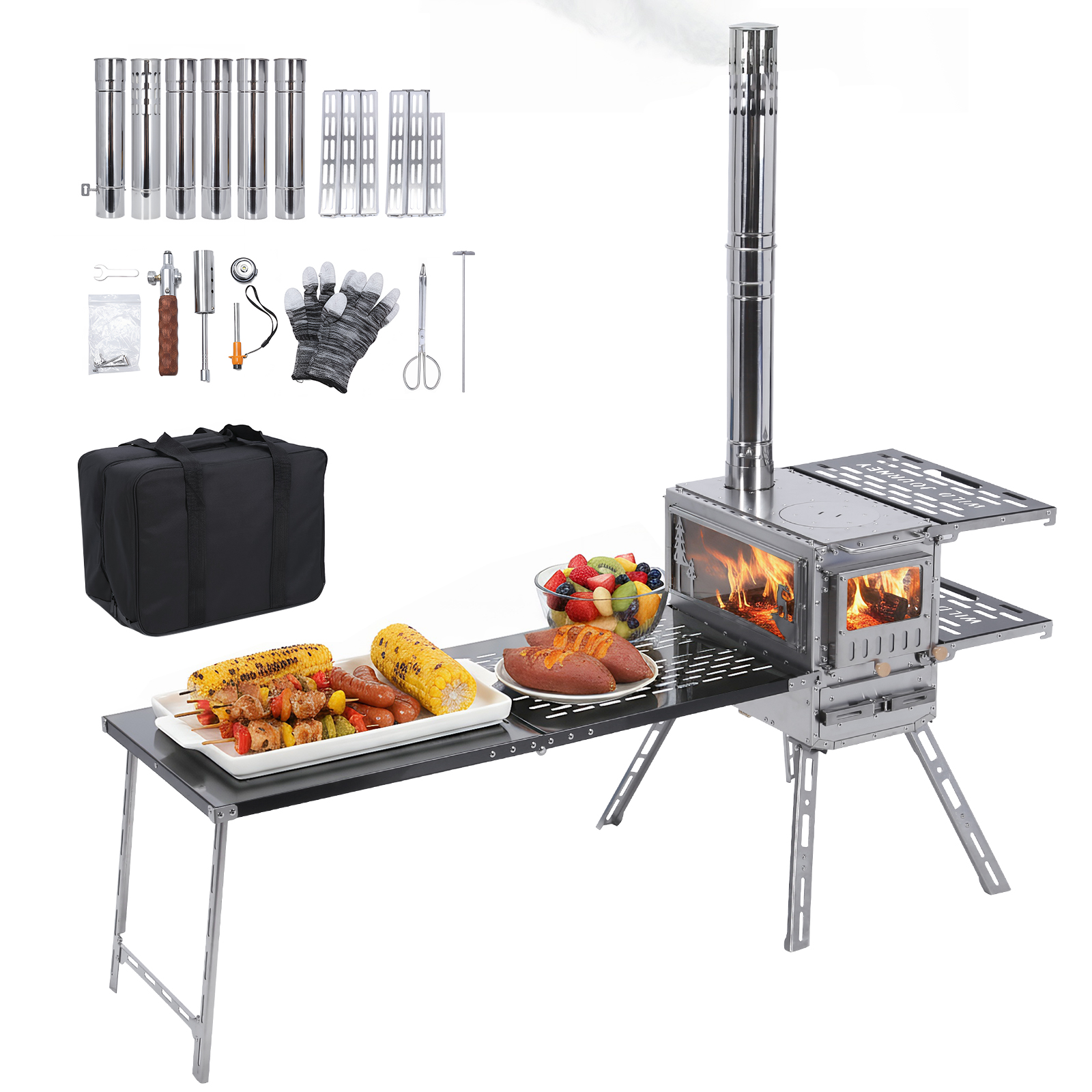 Camping Stove with Oven & Camp - Outdoor Camping Cooking Table recensie en prijs