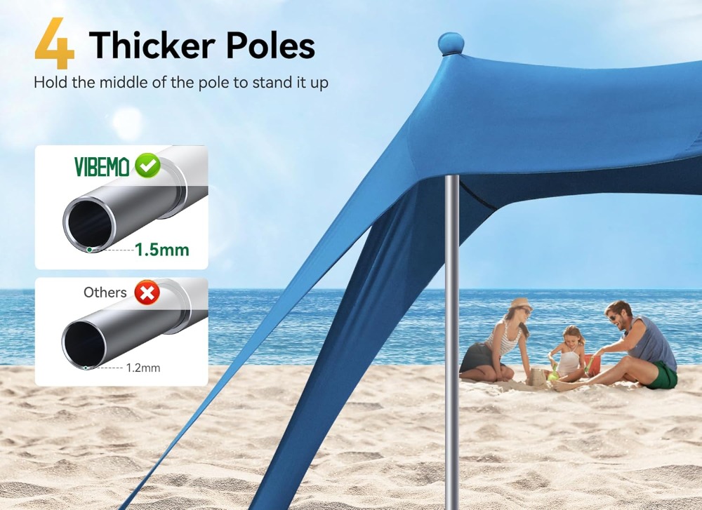 Beach Tent Canopy Sun Shade UP - Outdoor Camping Canopy recensie en prijs