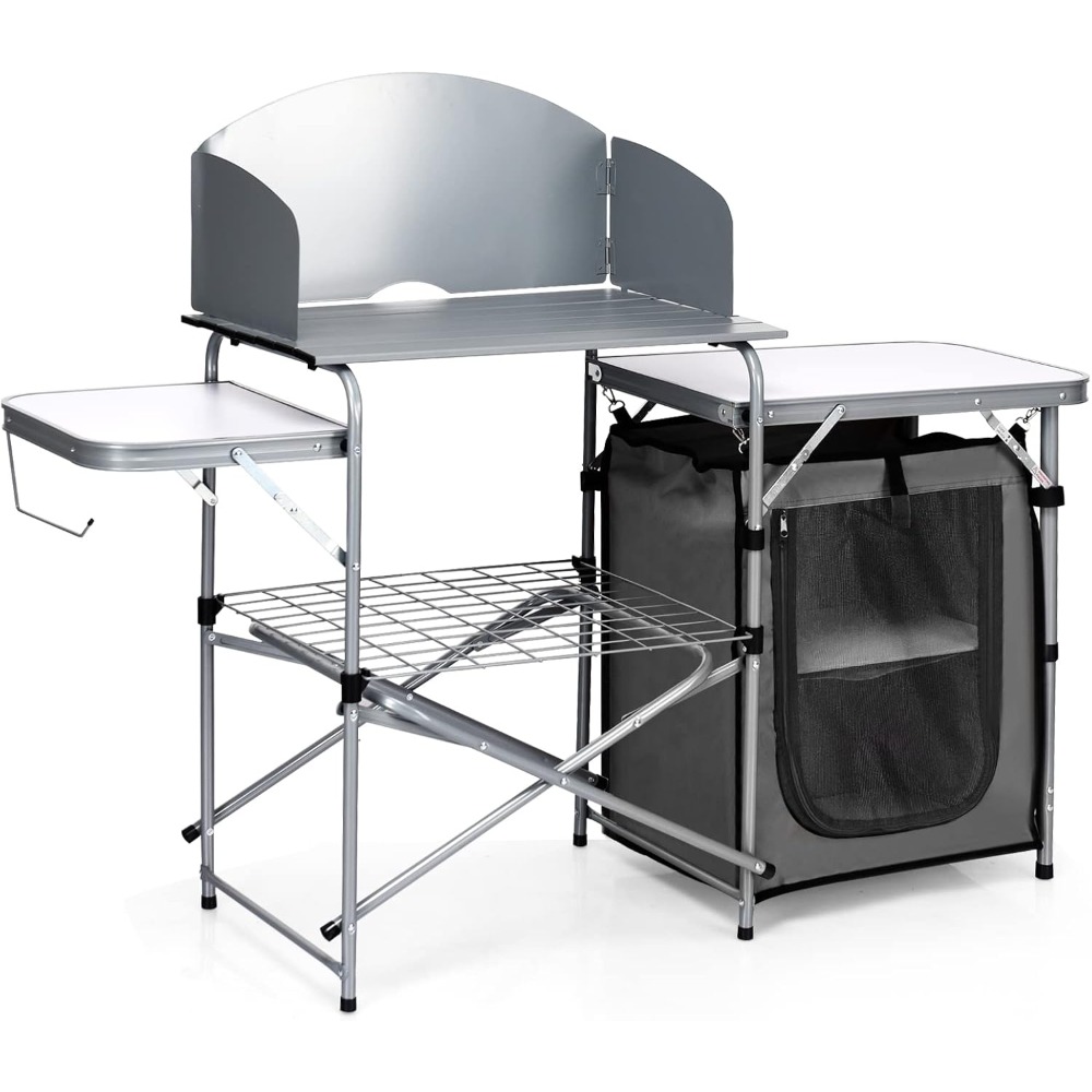 Folding Camping Kitchen Table, - Outdoor Camping Kitchen Setup recensie en prijs