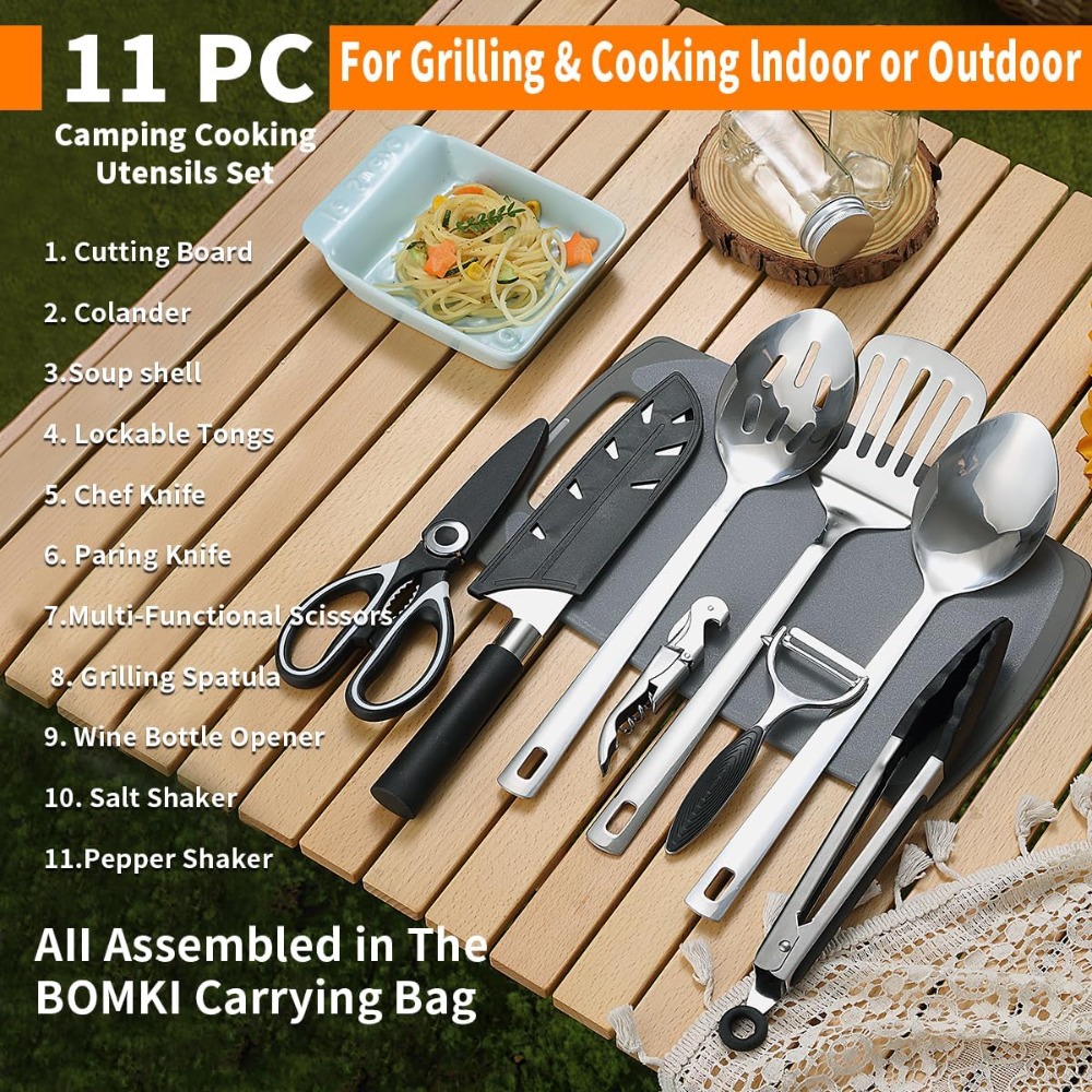Camping Cooking Utensil Set 10 - Camp Cooking Set recensie en prijs
